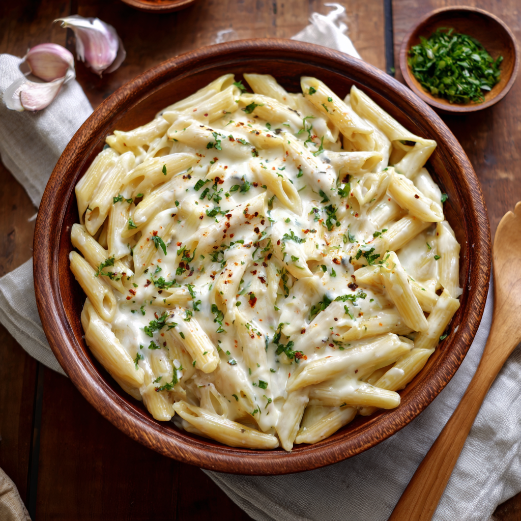 White Sauce Penna Pasta