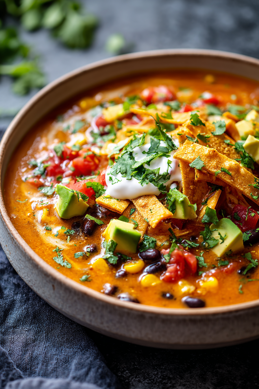 Chicken Tortilla Soup Recipe prep step