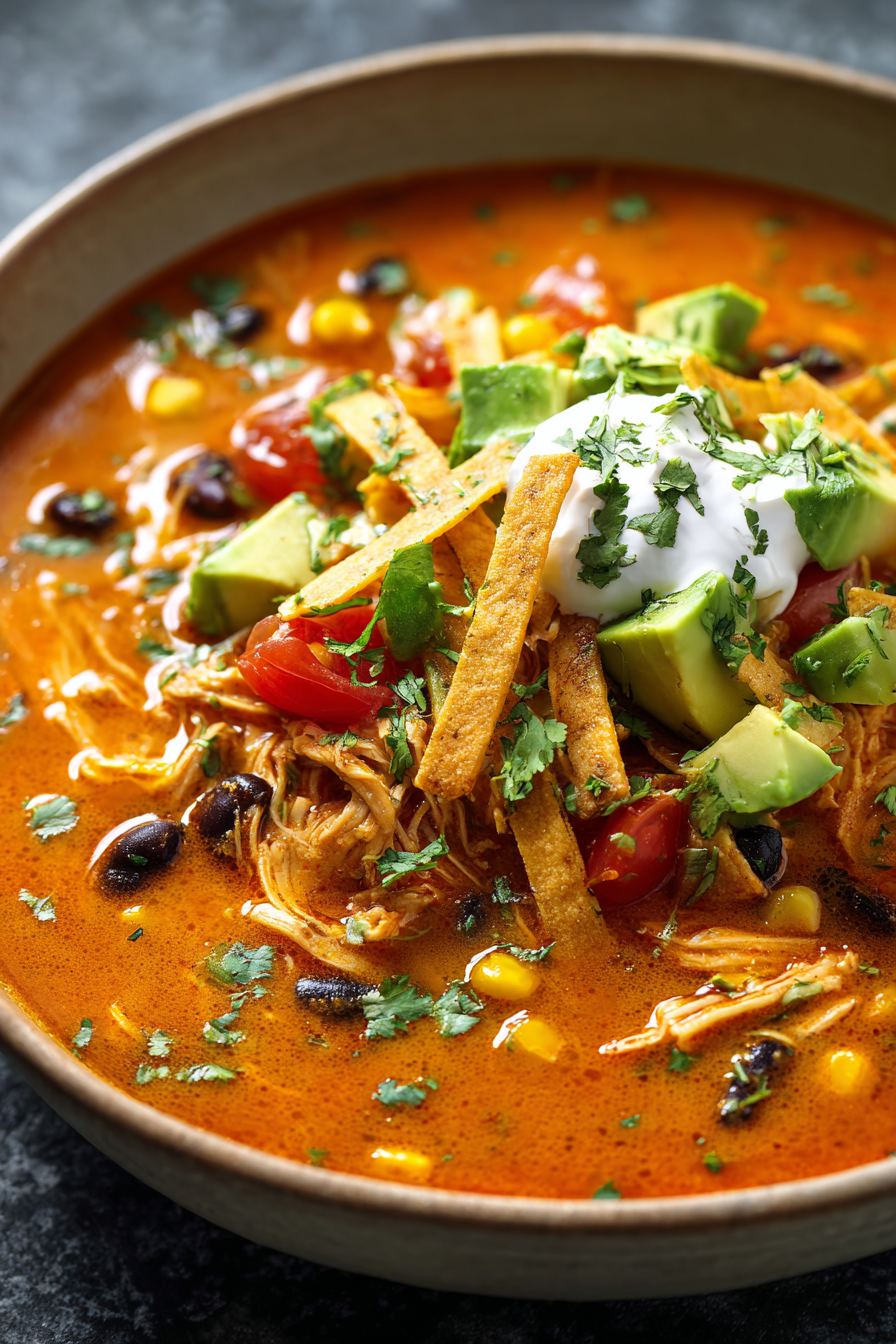 Chicken Tortilla Soup Recipe prep step