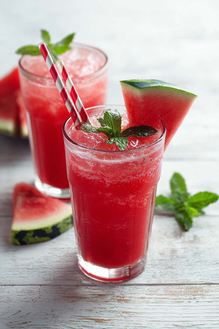 Watermelon Juice Recipes finished dish