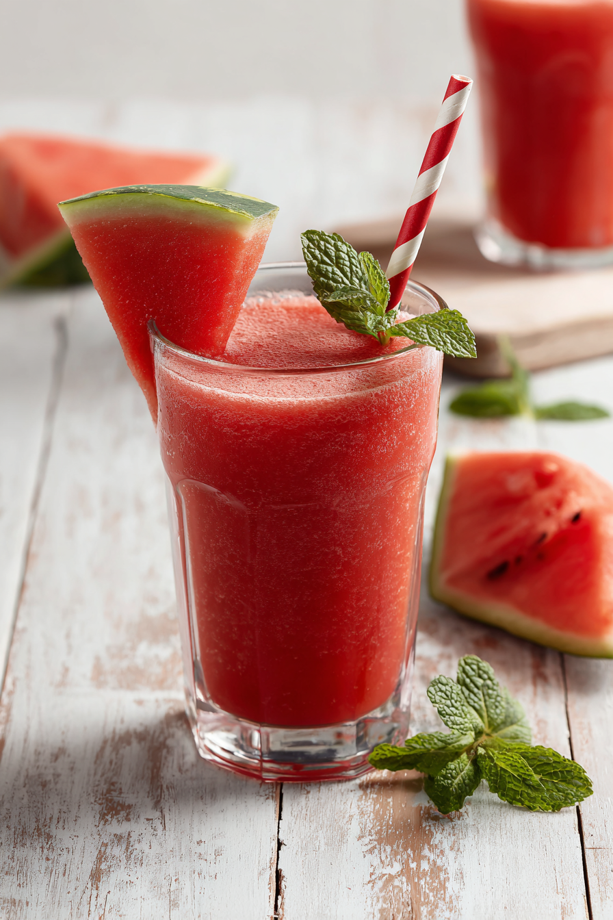 Watermelon Juice Recipes finished dish